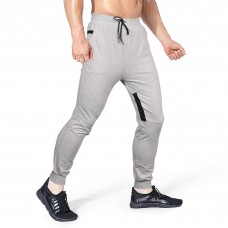 BOJIN Mens Sweatpants Casual Jogger Pants Drawstring Training Tapered Pant with Pocket-MYDK004 Grey